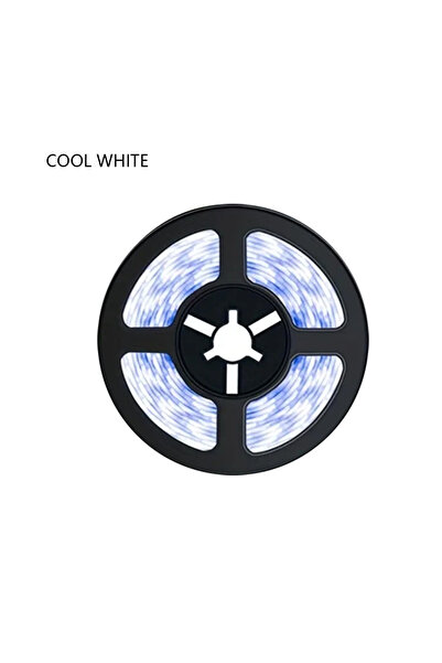 Choice شريط إضاءة LED أبيض بارد بطول 1 متر، 5 فولت، مزود بمفتاح لمس 2835، قاب...