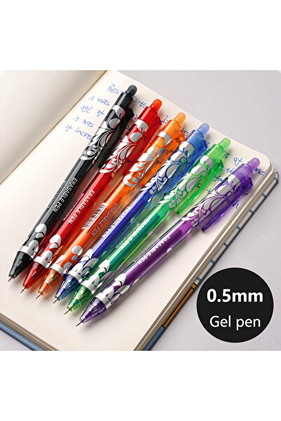 Choice ٦ قطع متنوعة، قلم قابل للسحب ٠٫٥ مم، قلم وممحاة سحرية قابلة للمسح، حبر...