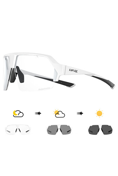 KAPVOE Photochromic-07 Polarized Sports Sunglasses Cycling Glasses UV400 Ligh...