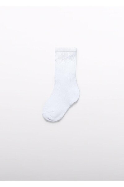 Abel & Lula Mayoral Abel Lula Baby Girl Socks Ivory White