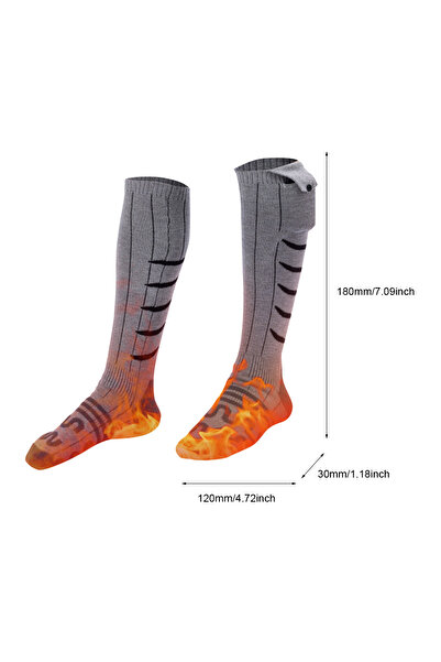 APWIKOGER grey 1 Pair Outdoor Anti-Cold Warm Socks Men's Women's Winter Warm ...