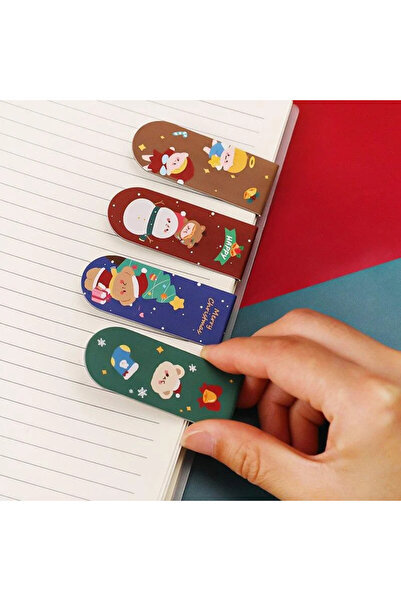 Choice 4 PCS 5Pcs Cartoon Magnetic Bookmark Cute Office Supplies Kawai Christ...