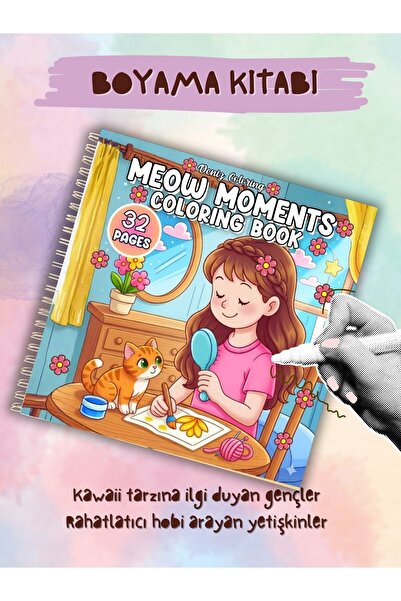 Boyama Meow Moments Kitabı