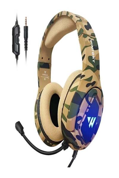 Generic سماعة رأس للألعاب سلكية للكمبيوتر مع ميكروفون - جيشي