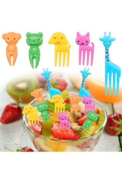 MaffStuff Mini Furculite PVC Copii Figurine Animale Set 10 buc 5cm