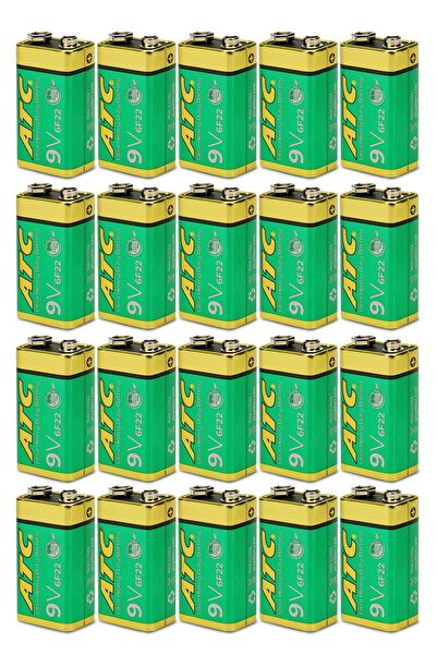 Venenon ATC 20li 9V Volt Kare Pil Heavy Duty Elektronik Pili Çinko Karbon Pil...
