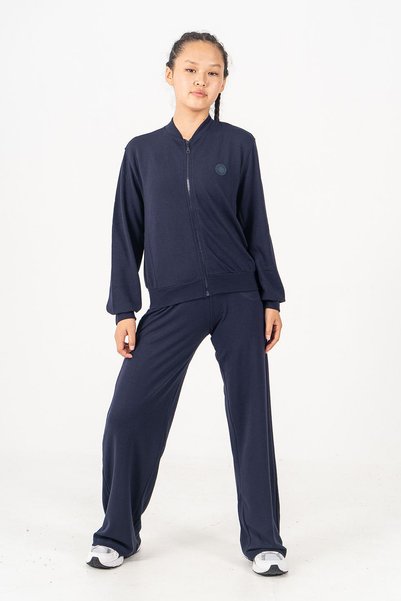 kinderos Cardigan pentru fete cu guler bomber și fermoar - 26K 4542