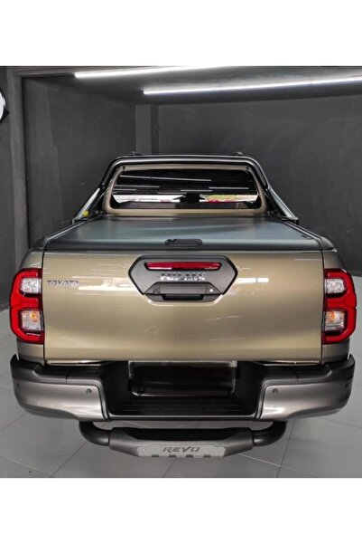 ROAL TUNİNG Toyota Hilux (2015+) "Hilux" Yazılı Arka Tampon Koruma Demiri (Si...
