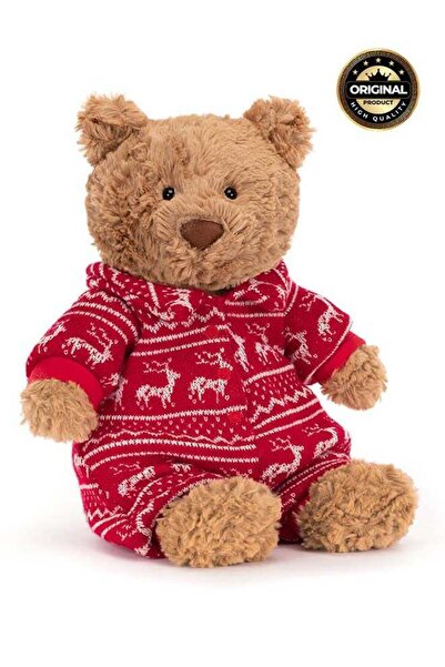Jellycat بيجامات شتوية على شكل دب بارثولوميو
