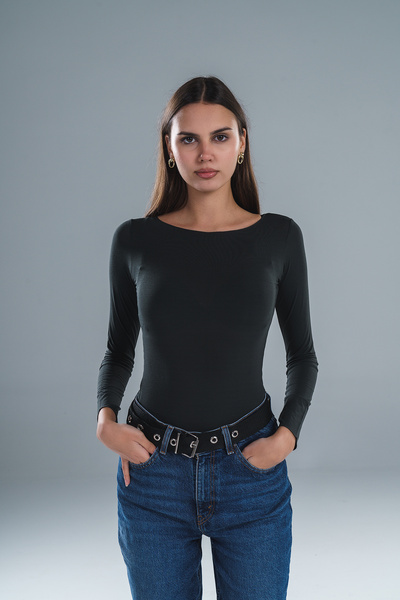 Paw Garage Women's Wide Neck Modal Transparent Fabric Blouse