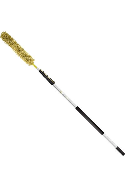 OEM Set mâner telescopic DocaPole cu mop, aluminiu/microfibră, galben/argintiu, 3,6 m
