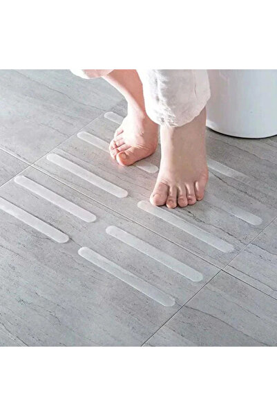 MaffStuff Set of 12 Self-Adhesive Anti-Slip Silicone Strips 2x20cm Transparent