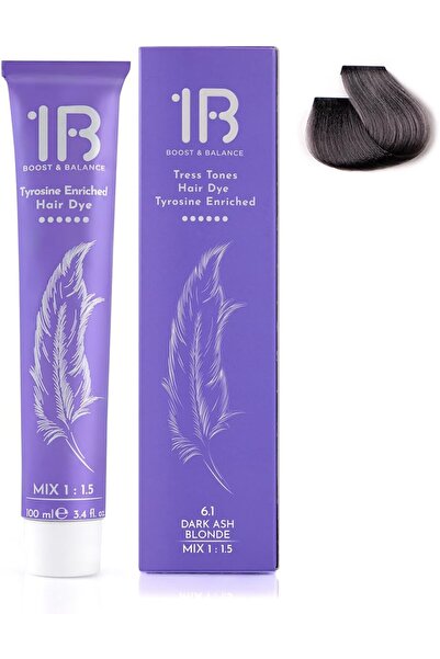 1B Hair Color Cream #6.1 Dark Ash Blonde – Permanent Cool Hair Dye