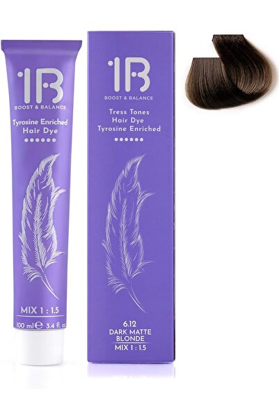 1B Hair Color Cream #6.12 Dark Matte Blonde – Permanent Cool Blonde Hair Dye