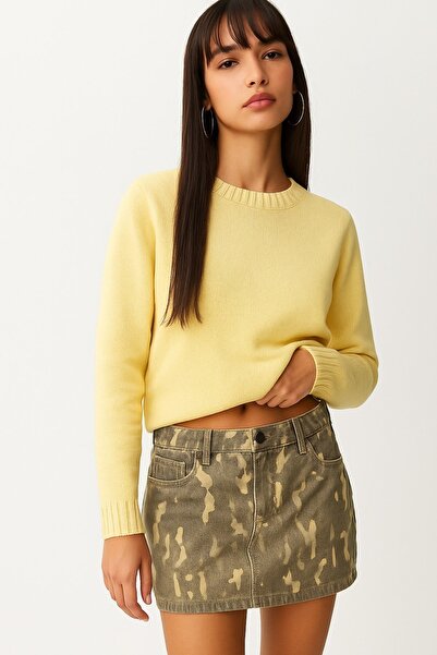 HAKKE Bisiklet Yaka Yumuşak Dokulu Triko KAZAK