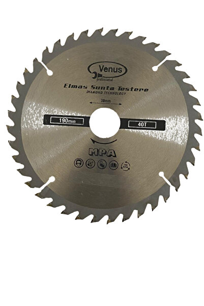 Trendhouse Venüs Elmas Sunta Testeresi 190 MmX 30 Mm 40 T Spiral Ağaç Sunta Kesme Venüs
