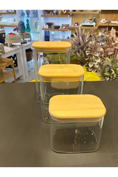 ÇIRPAN EV DİKDÖRTGEN 3 BOY CAM KAVANOZ 650-1050-1500 ML