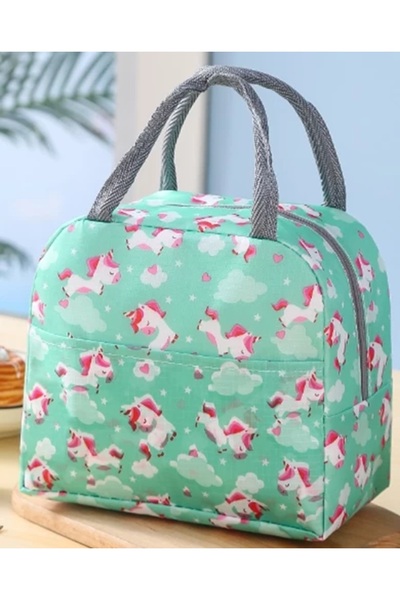 1way حقيبة غداء برسومات أخضر