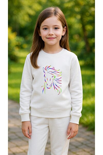 playwear Φούτερ ομάδας με στάμπα για κορίτσια και αγόρια, με λαιμόκοψη 3, 4-5...