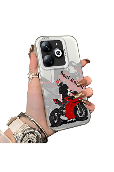 ucuc حافظة Infinix Hot 40i متوافقة مع الحافة السيليكونية الصلبة المقاومة للسق...