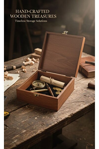 Paye ÖZEL EL YAPIMI CEVİZ & MEŞE AHŞAP KUTU