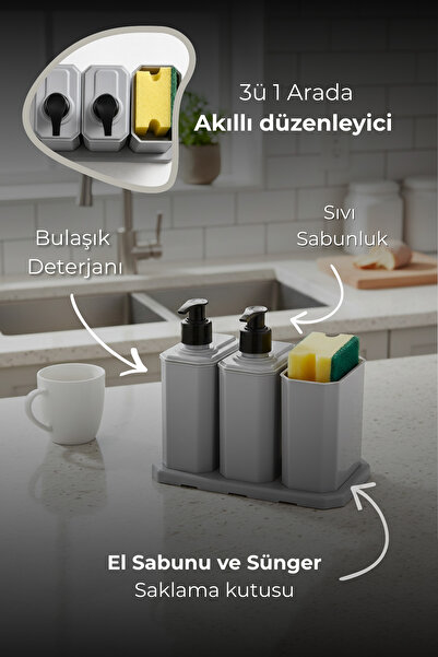 CULIQ Lavabo Üstü Düzenleyici Set – Mutfakta & Banyoda Şık ve Pratik Düzen