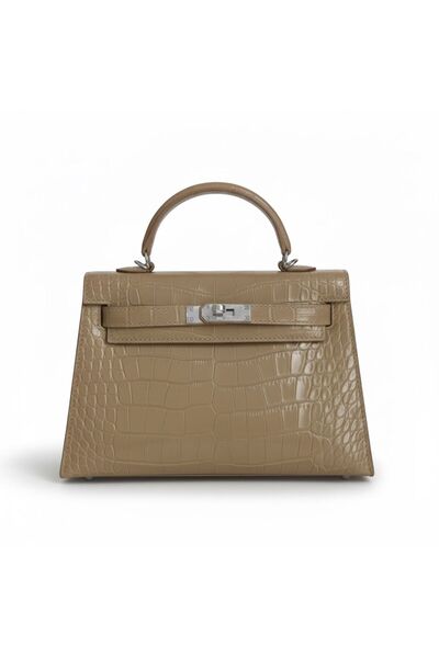 China Handbag and shoulder bag, 22 cm, khaki