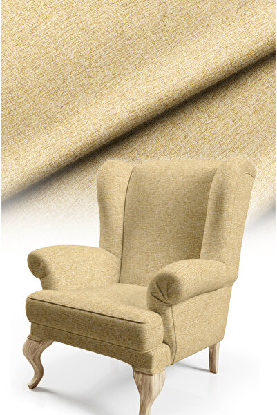 CANİLA Linen Texture Effect Digital Printed Upholstery Sofa Fabric, Throw Pillow, Cushion Covering. Premium Fabric