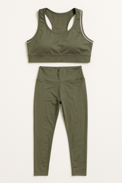 NO BRAND Women's fitness set - tights + sports bra