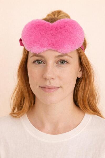 Katia&Bony شريط النوم على شكل قلب باللون الوردي