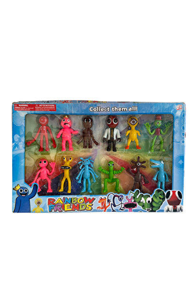 UDATOYS Rainbow Friends Gökkuşağı Arkadaşları Büyük Figür Oyuncak Seti 9'Cm 1...