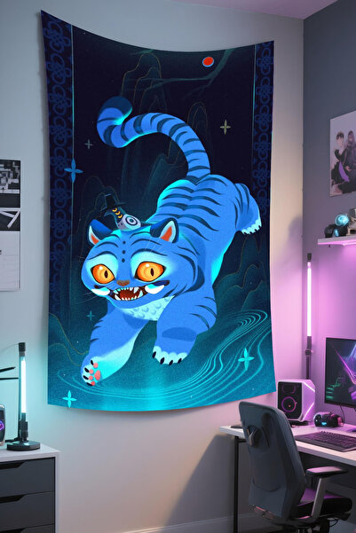 RUGRUMBA Печатна тапетна покривка „Ловци на демони“ – тема K-Pop, висококачес...