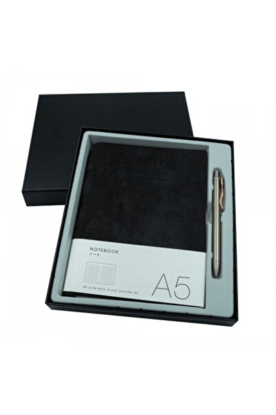 Diverse Agenda A5 undated + pen, CNX 163-25, black, 100 pages, black gift box