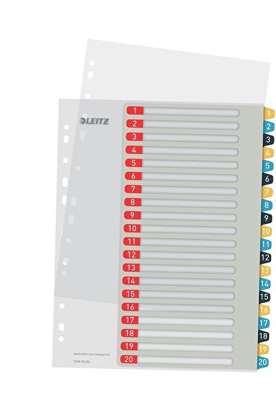 Leitz Index Cozy, printable, PP, A4, 1-20, multicolored
