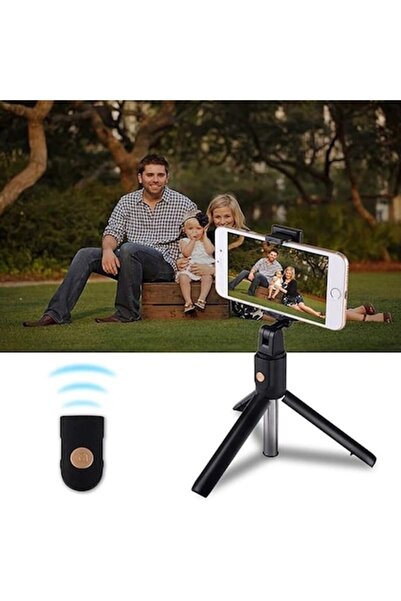 SOL Stick selfie cu telecomandă și trepied, 70 cm, extensibil A45, ABS și sil...