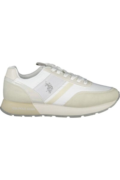 U.S. Polo Assn. U.S. Polo shoes for women, white, model NOBIW002W3NH1, sporty design with laces and logo, 37