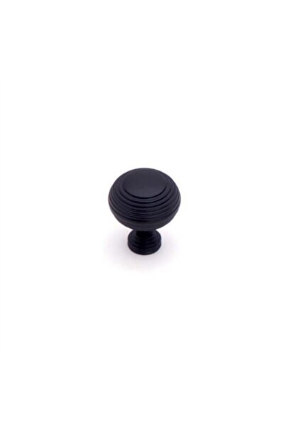 System Black 32 mm Knob Furniture Handle (Sy1937 0032 Al6)