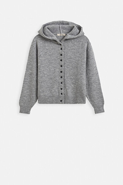 TEREZIE KAPŞONLU OVERSIZE TRIKO HIRKA