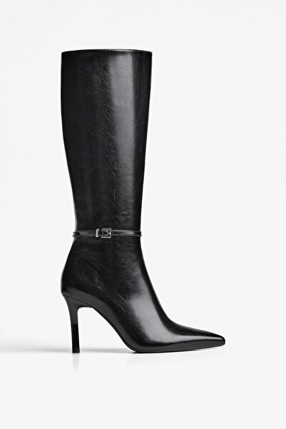 Bershka Tokalı topuklu çizme