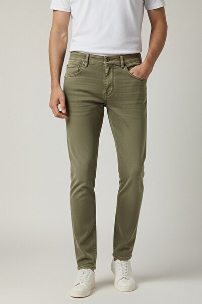 WKM Pantaloni de blugi din denim pentru bărbați material elastic slim fit