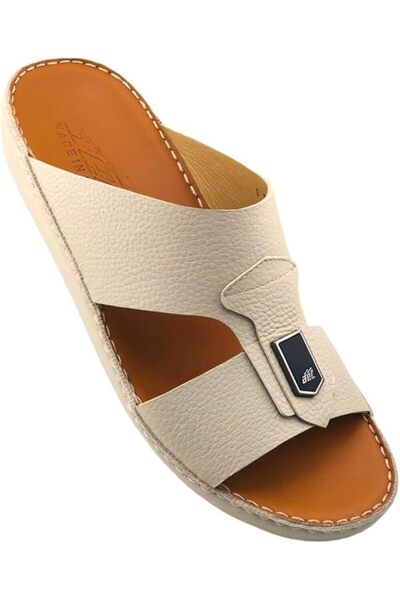 Alnahham صندل عربي مصنوع يدويًا للرجال من A E T، شبشب رجالي خارجي، مفتوح من ا...