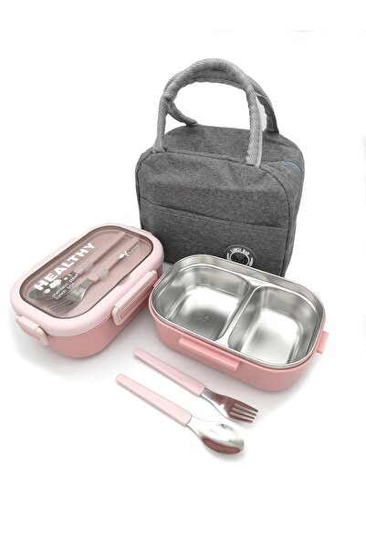 valkyrie Isı Yalıtımlı Termal Çantalı Çelik Lunch Box – BPA’sız, Sızdırmaz, Çok Bölmeli Yemek Kabı P