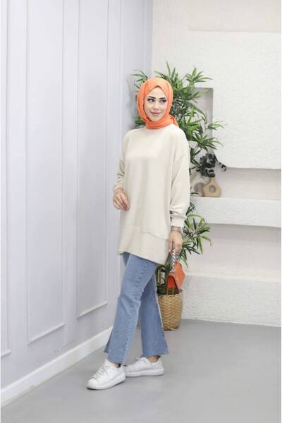 My City 5704 - Hanorac lung de bază, confortabil și lejer, pentru femei