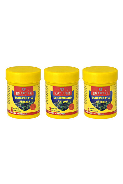 Rotifish Dekapsüle Kabuksuz Artemia Yetişkin Ve Yavru Balık Yemi 15gr x 3 Adet