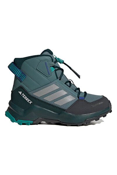 adidas Ghete de drumeție verzi pentru copii Terrex Ax4r Mid Climawarm+ JS2923