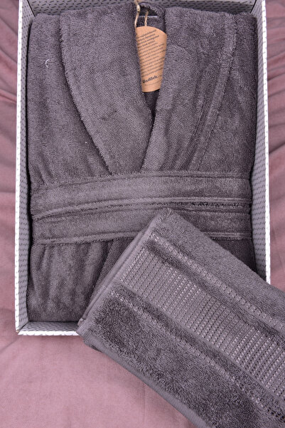 Özdilek Colourist Şalyaka Bornoz Baş Havlusu-k. Gri XL