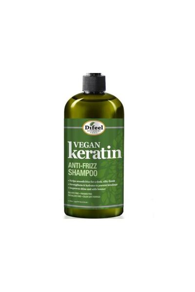 Cantu Shea Butter Anti-frizz shampoo with vegan keratin, Difeel, 354.9 ml