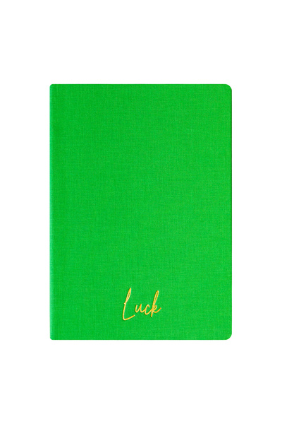Kum Yayınevi Luck Notebook - Linen Hard Cover - Unlined 192 Pages – 15X21.3Cm...