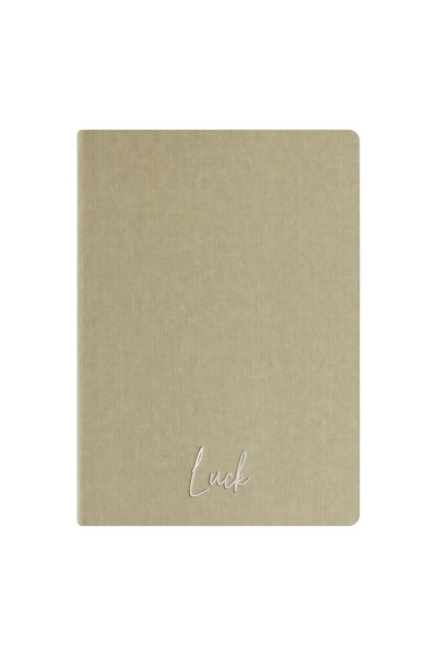 Kum Yayınevi Luck Notebook - Linen Hard Cover - Lined 192 Pages – 15X21.3Cm -...