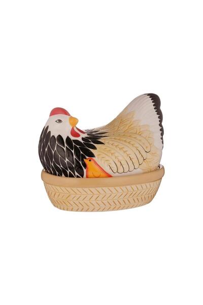 Mason Cash Rustic Chicken Shaped Storage Container Multi-Colored
